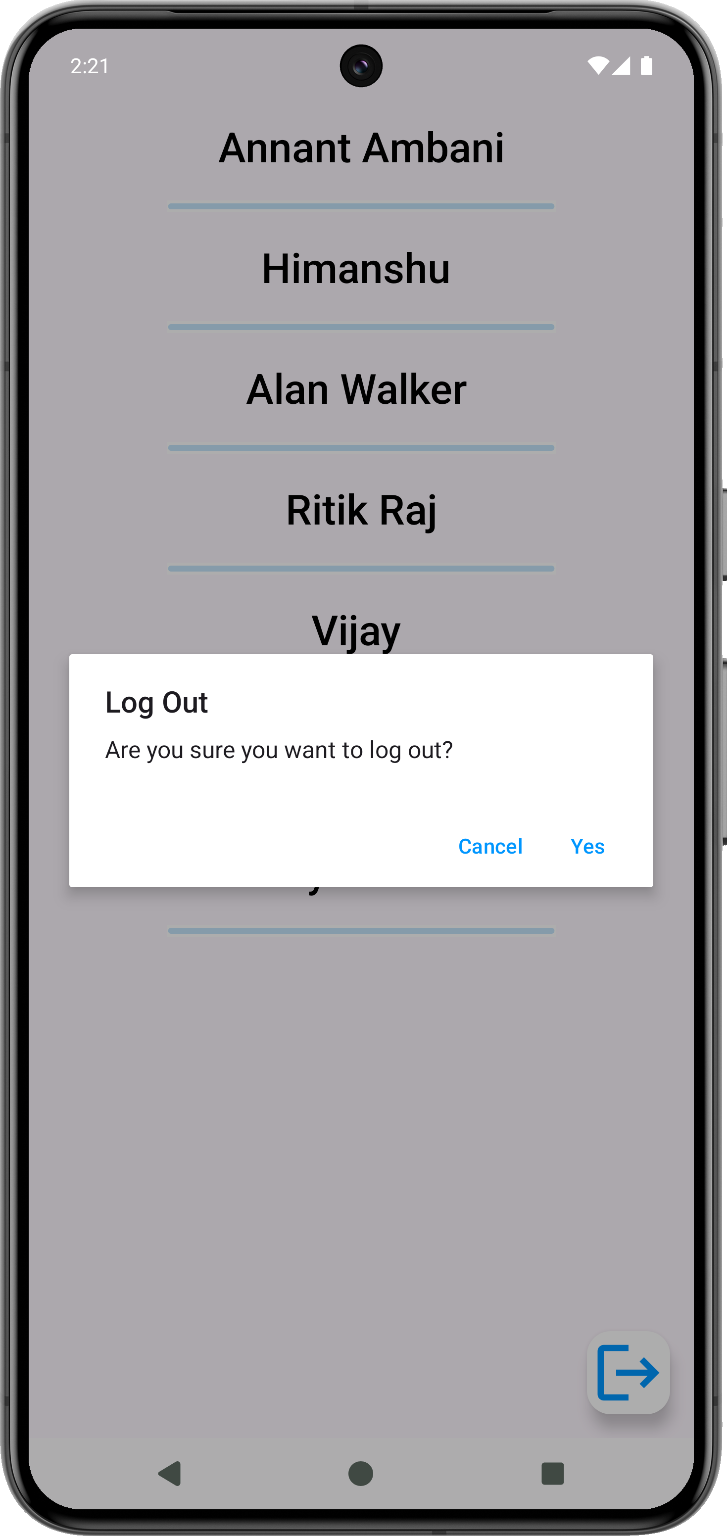 User List